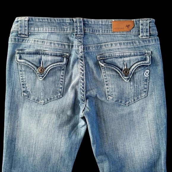 Vigoss New York Boot Jeans Juniors size 9 Bootcut Retro Cabincore Y2K Style - Picture 11 of 13
